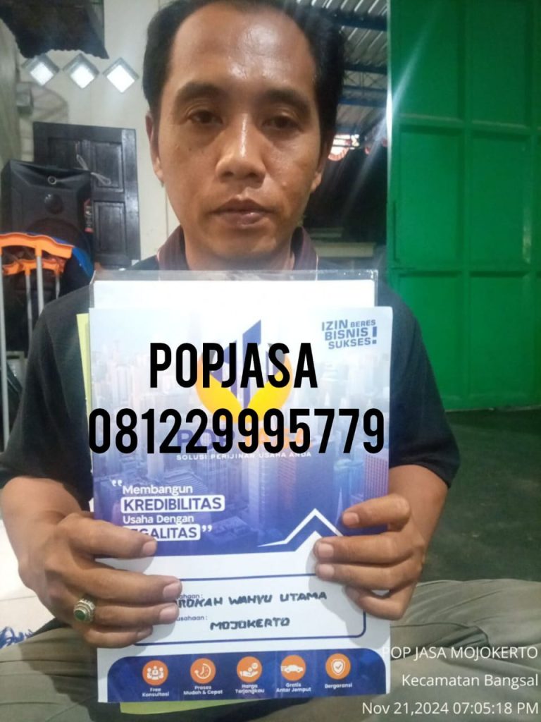 Jasa Perizinan Perseroan Perorangan (PP) Termurah di Kediri