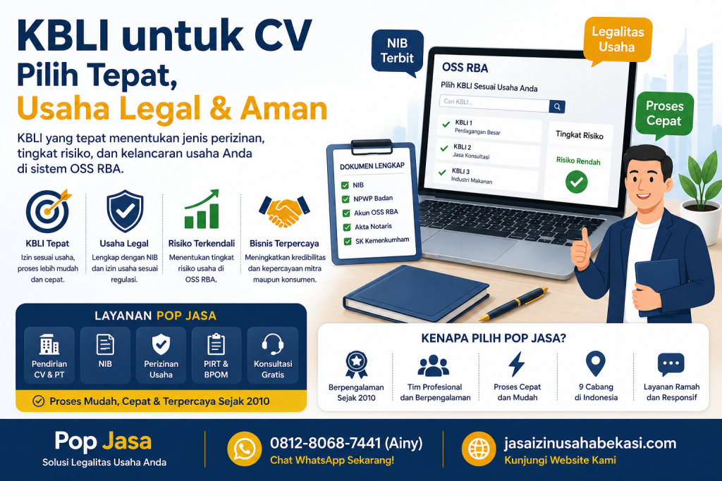 KBLI untuk CV