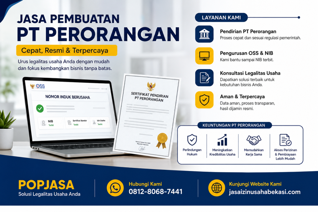 Jasa Pembuatan NIB Perorangan