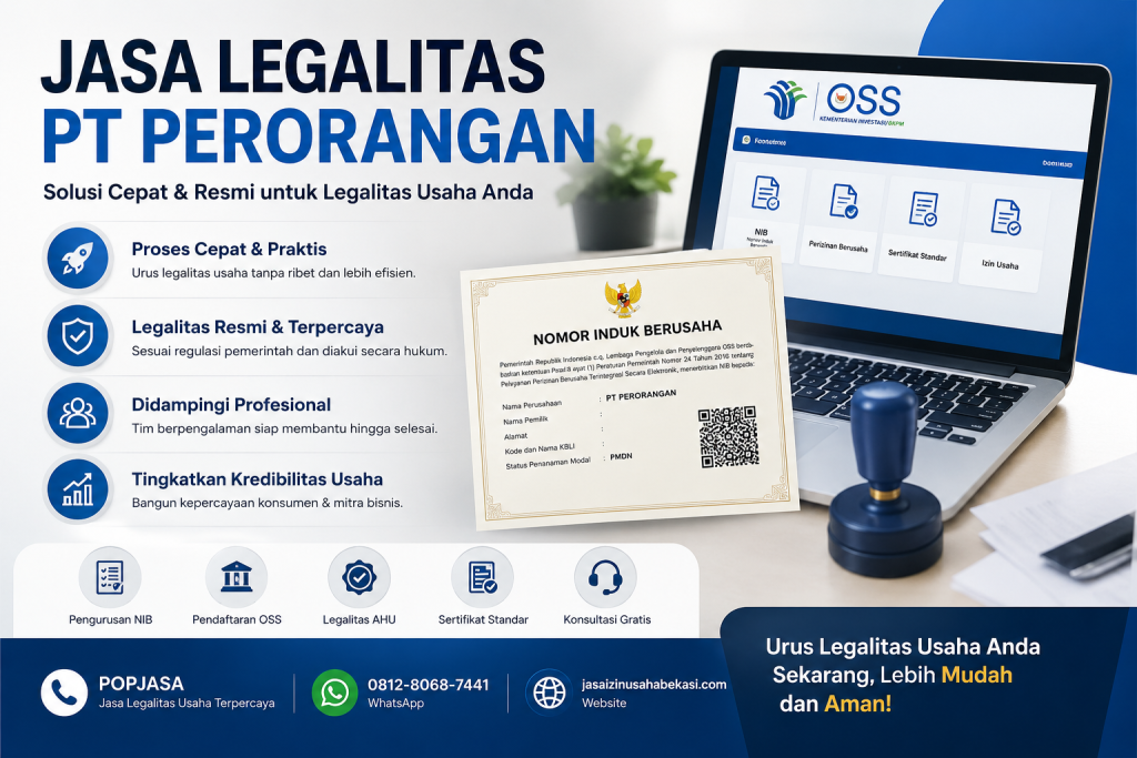 Jasa Legalitas PT Perorangan