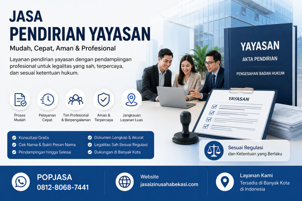 Jasa Pendirian Yayasan